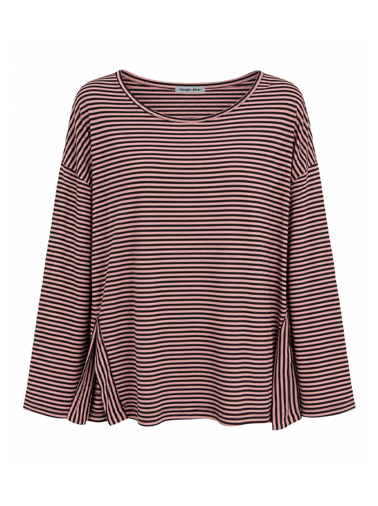 T-shirt a righe fluida