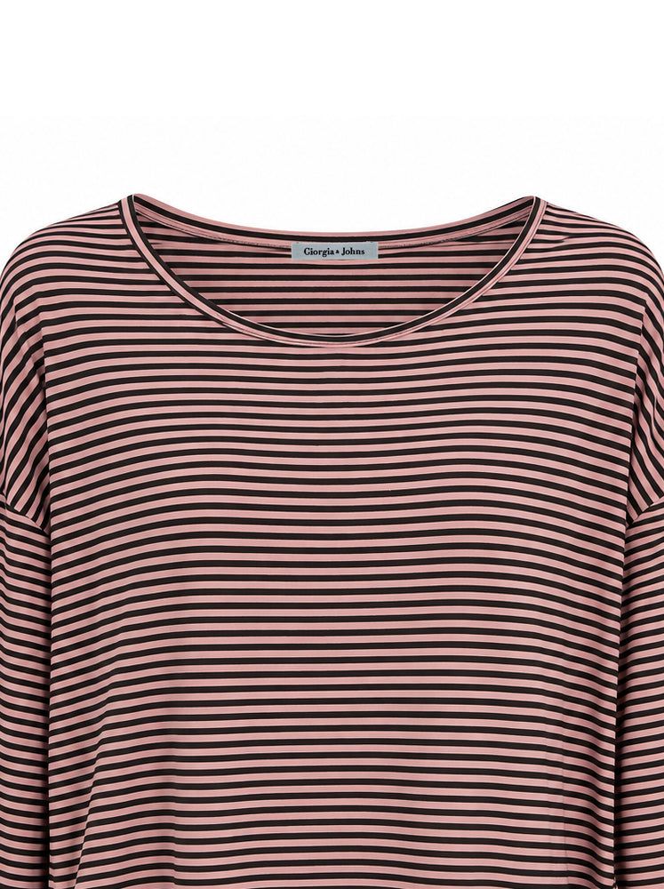 T-shirt a righe fluida