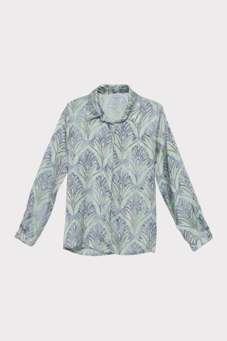 Camicia stampa damasco