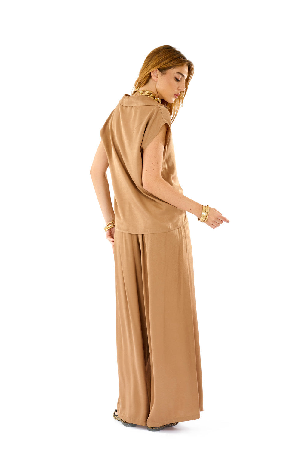 Blusa raso increspato