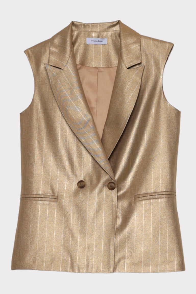 Gilet riga placcata