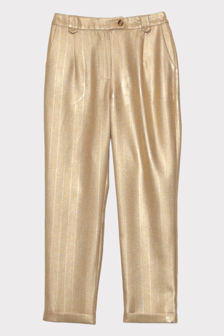 Pantalone riga placcata