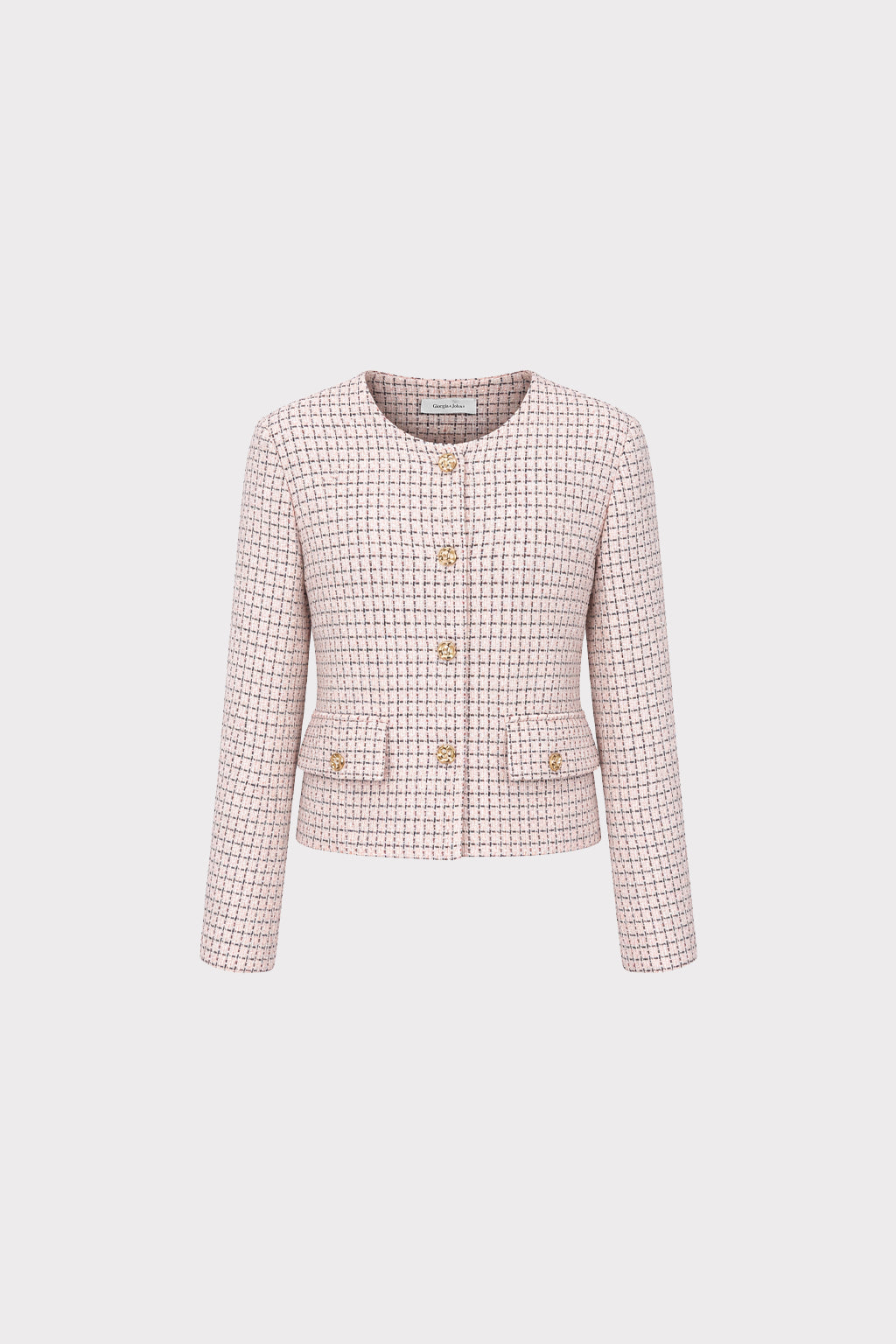 Giacca corta micro check