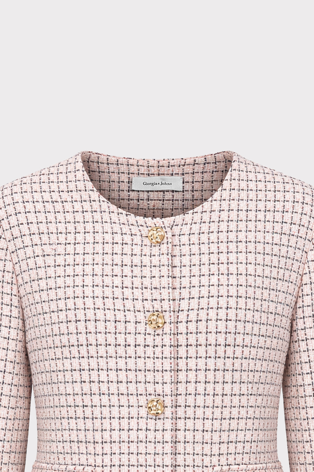Giacca corta micro check