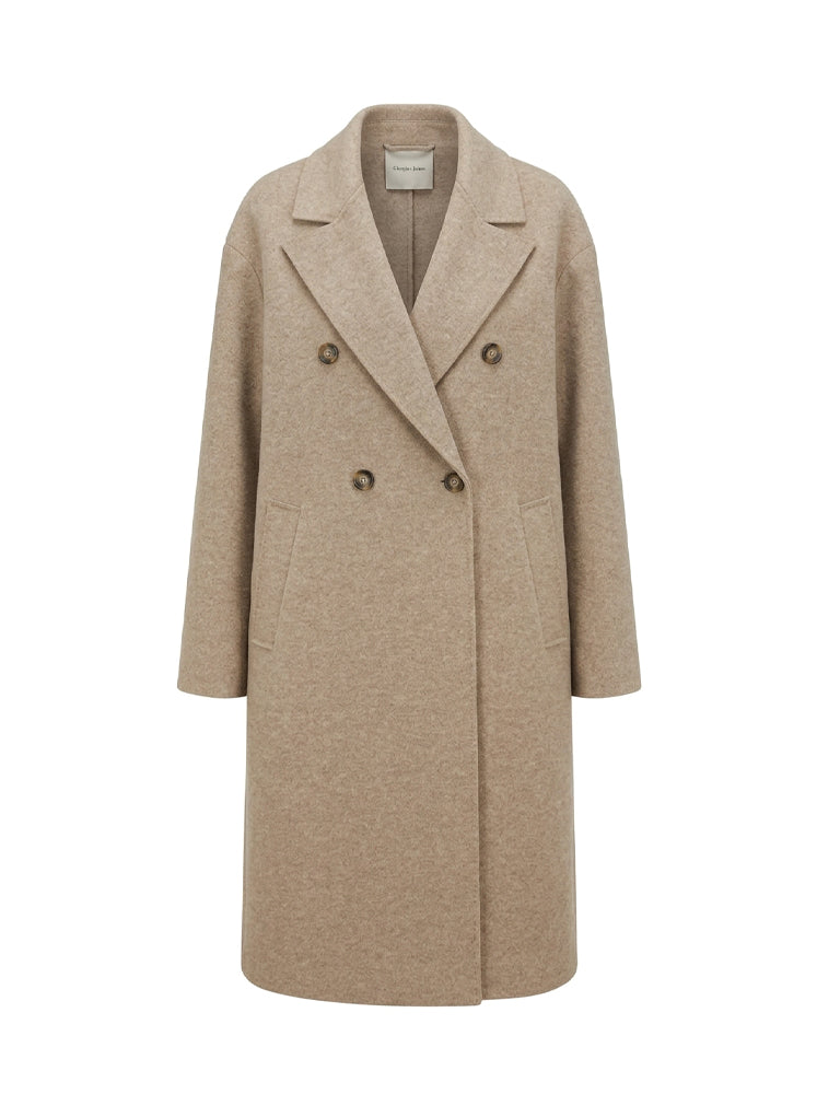 Cappotto lungo doppiopetto over