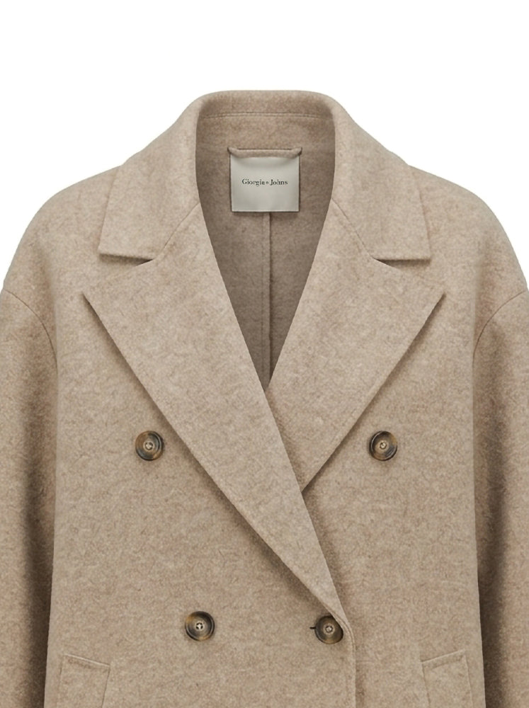 Cappotto lungo doppiopetto over