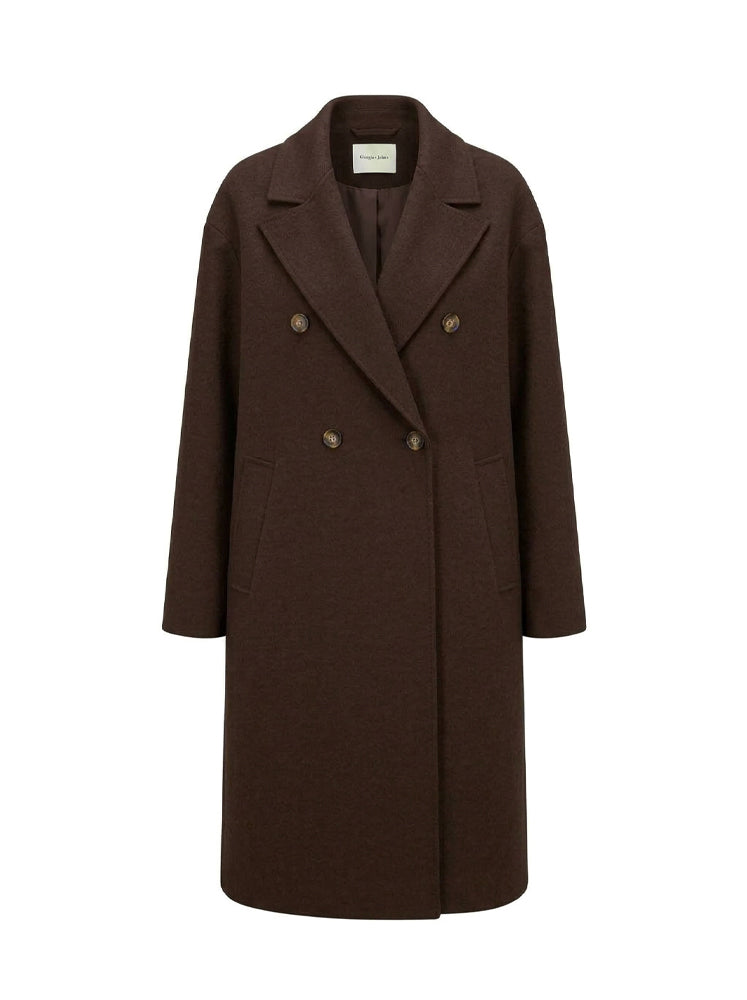 Cappotto lungo doppiopetto over