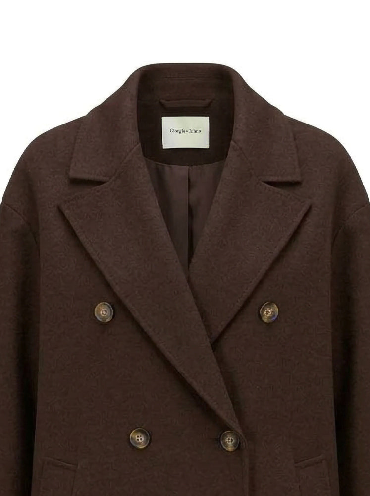 Cappotto lungo doppiopetto over