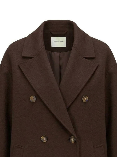 Cappotto lungo doppiopetto over