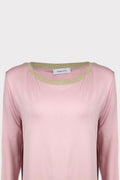 Maglia scollo barca lurex