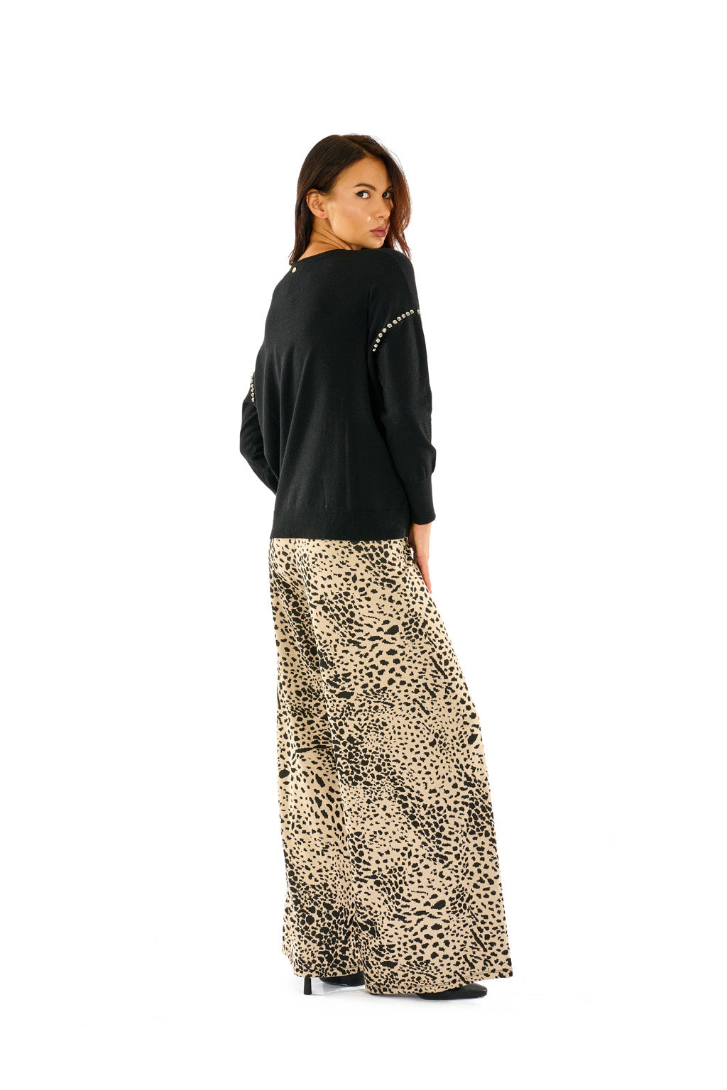 Pantaloni jacquard