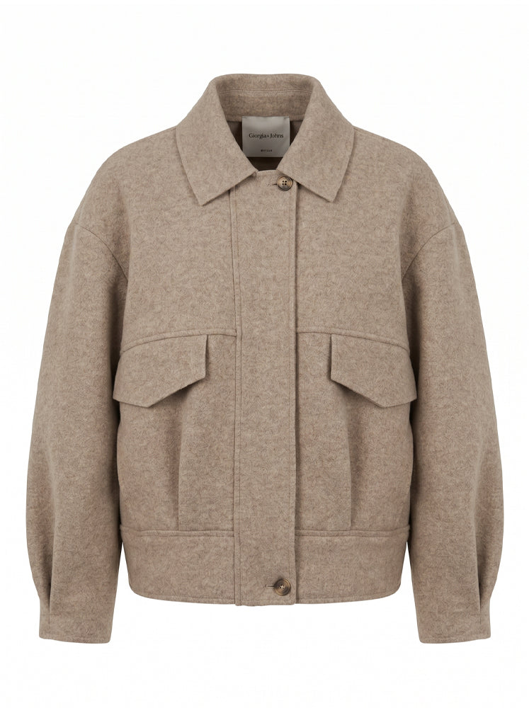 Bomber corto con tasconi