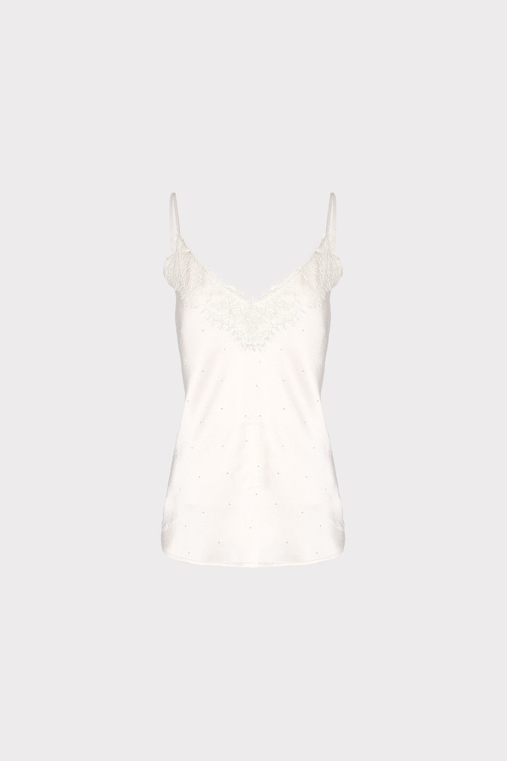 Smanicato raso pizzo e strass