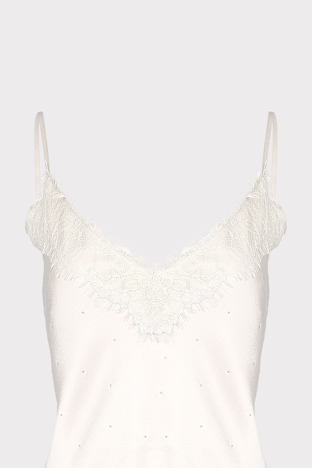 Smanicato raso pizzo e strass