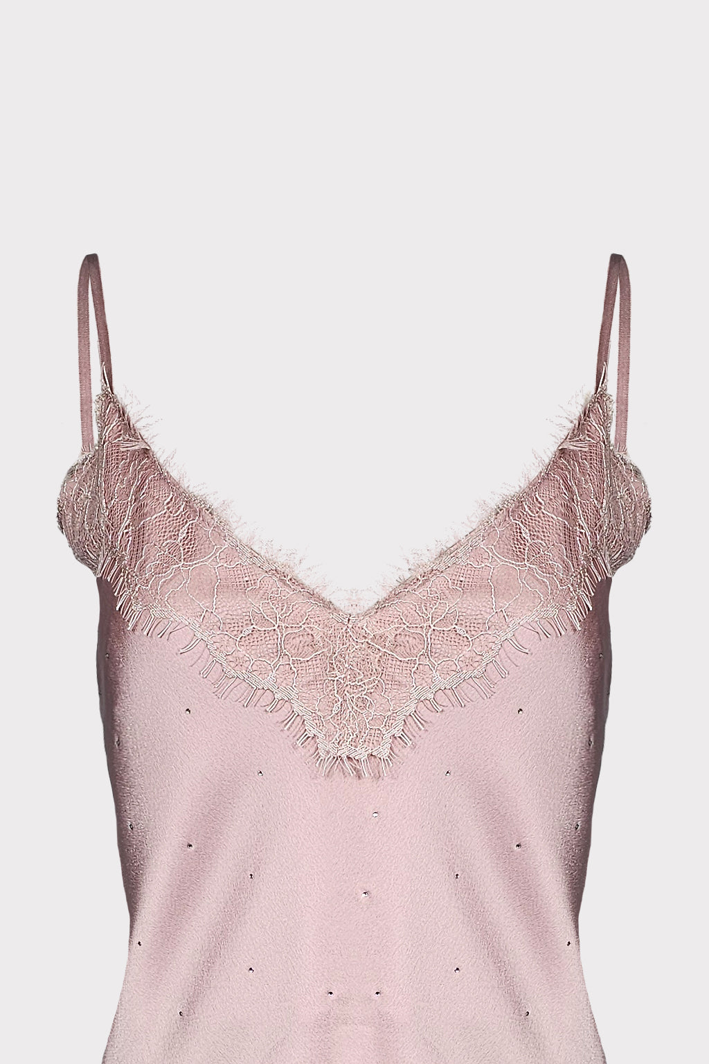 Smanicato raso pizzo e strass