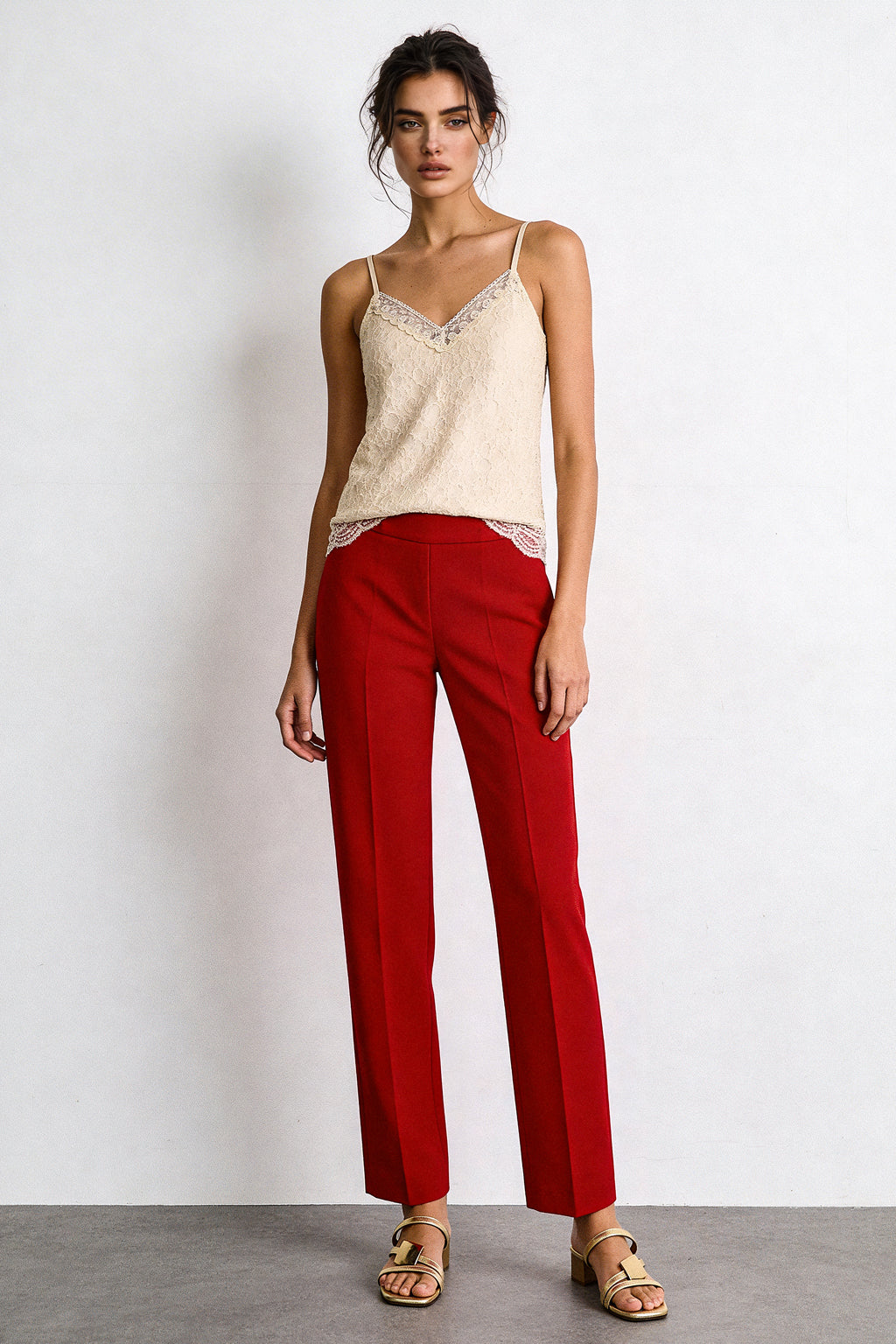 Pantalone gamba dritta