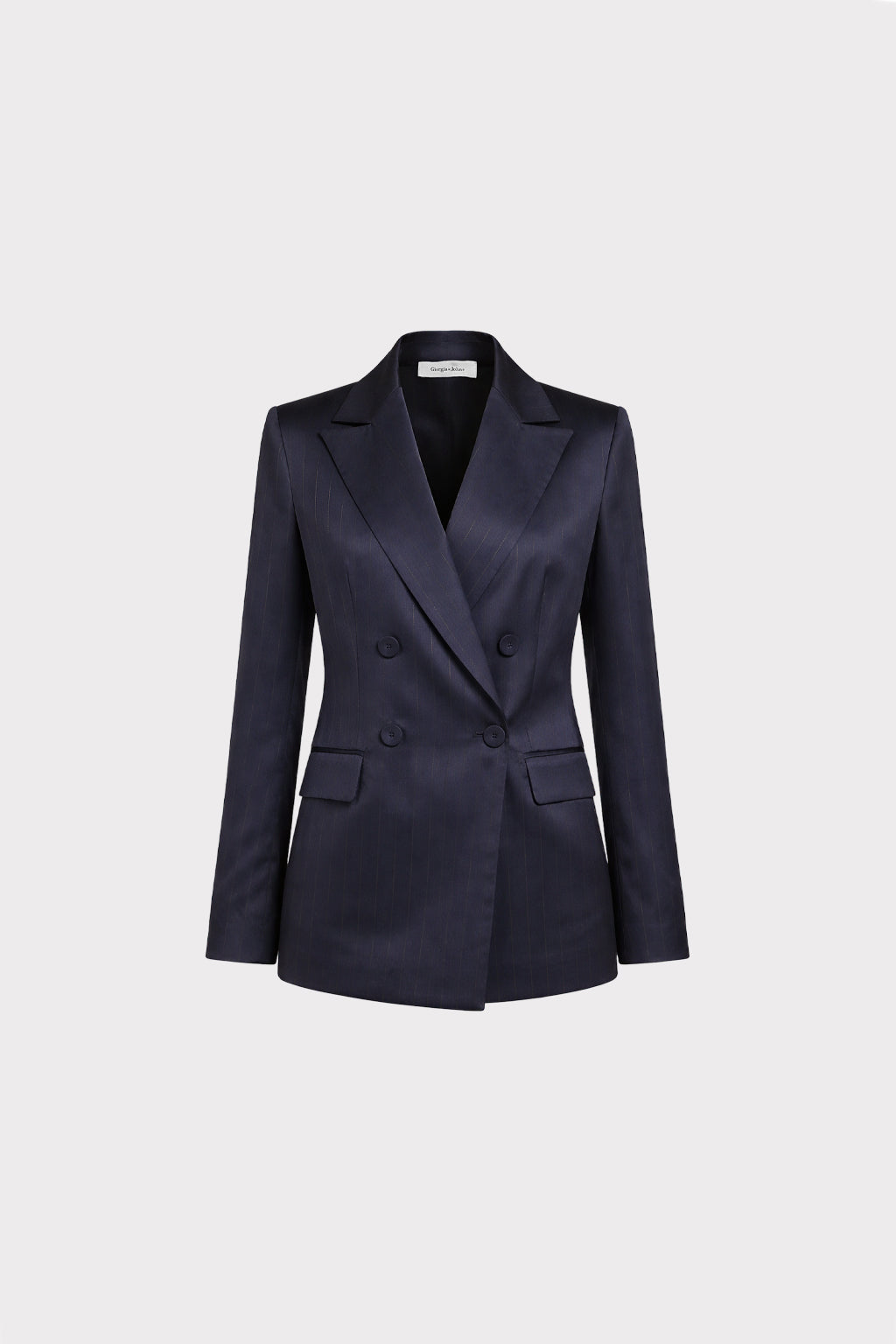 Blazer doppiopetto gessato