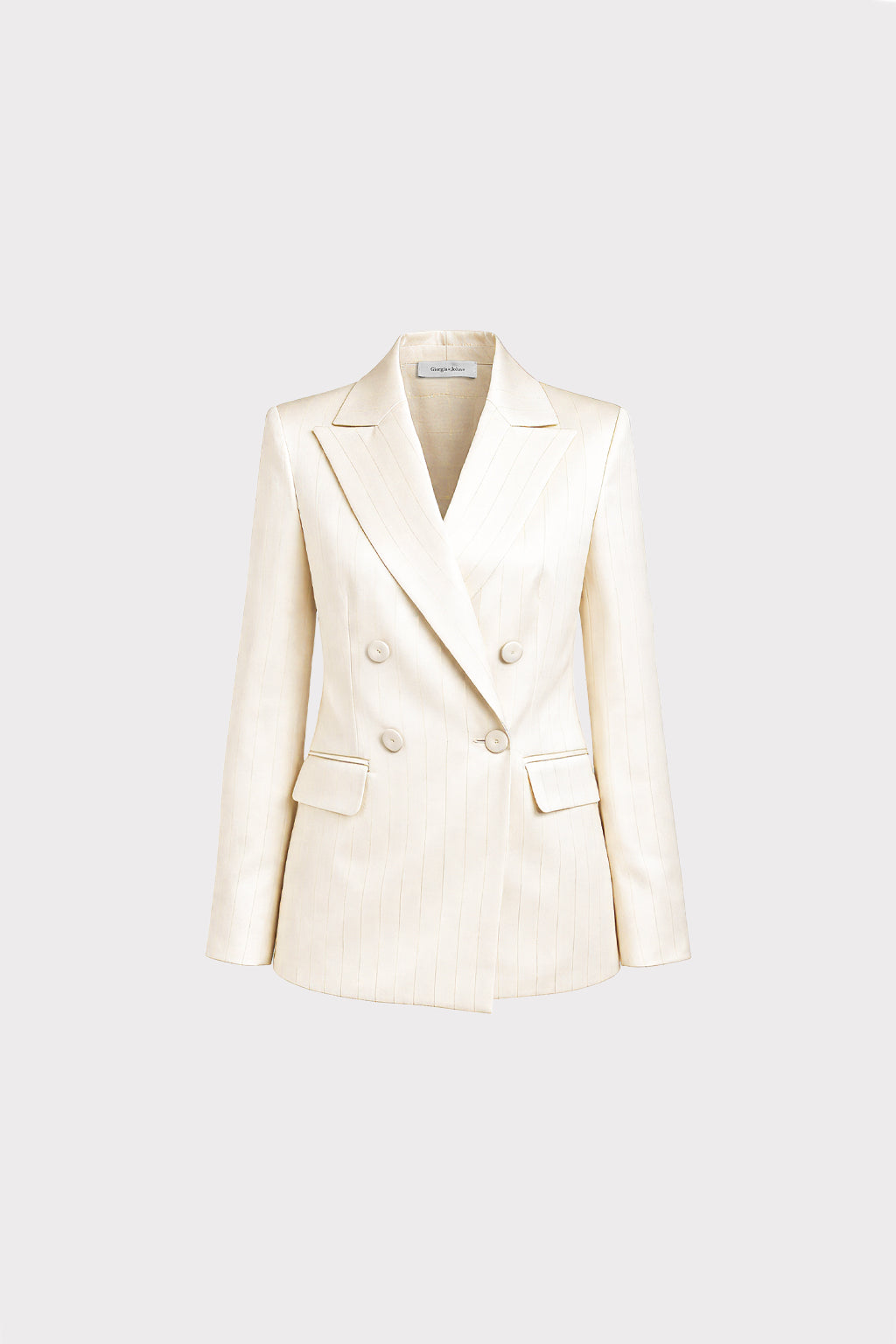 Blazer doppiopetto gessato