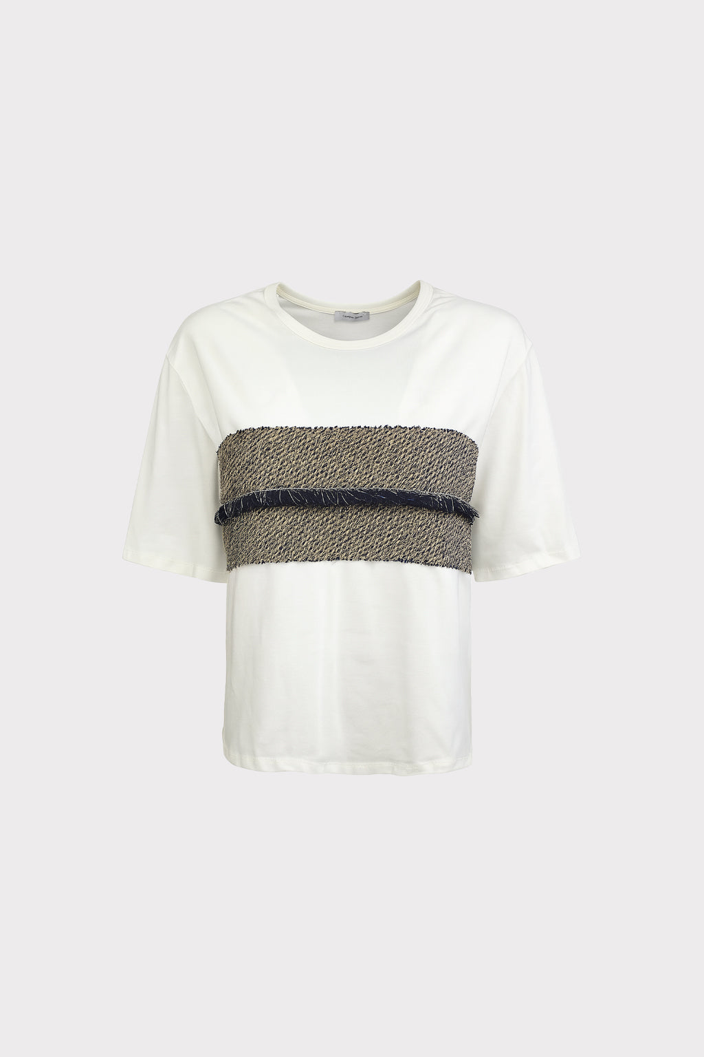 T-Shirt dettaglio righe ondulate