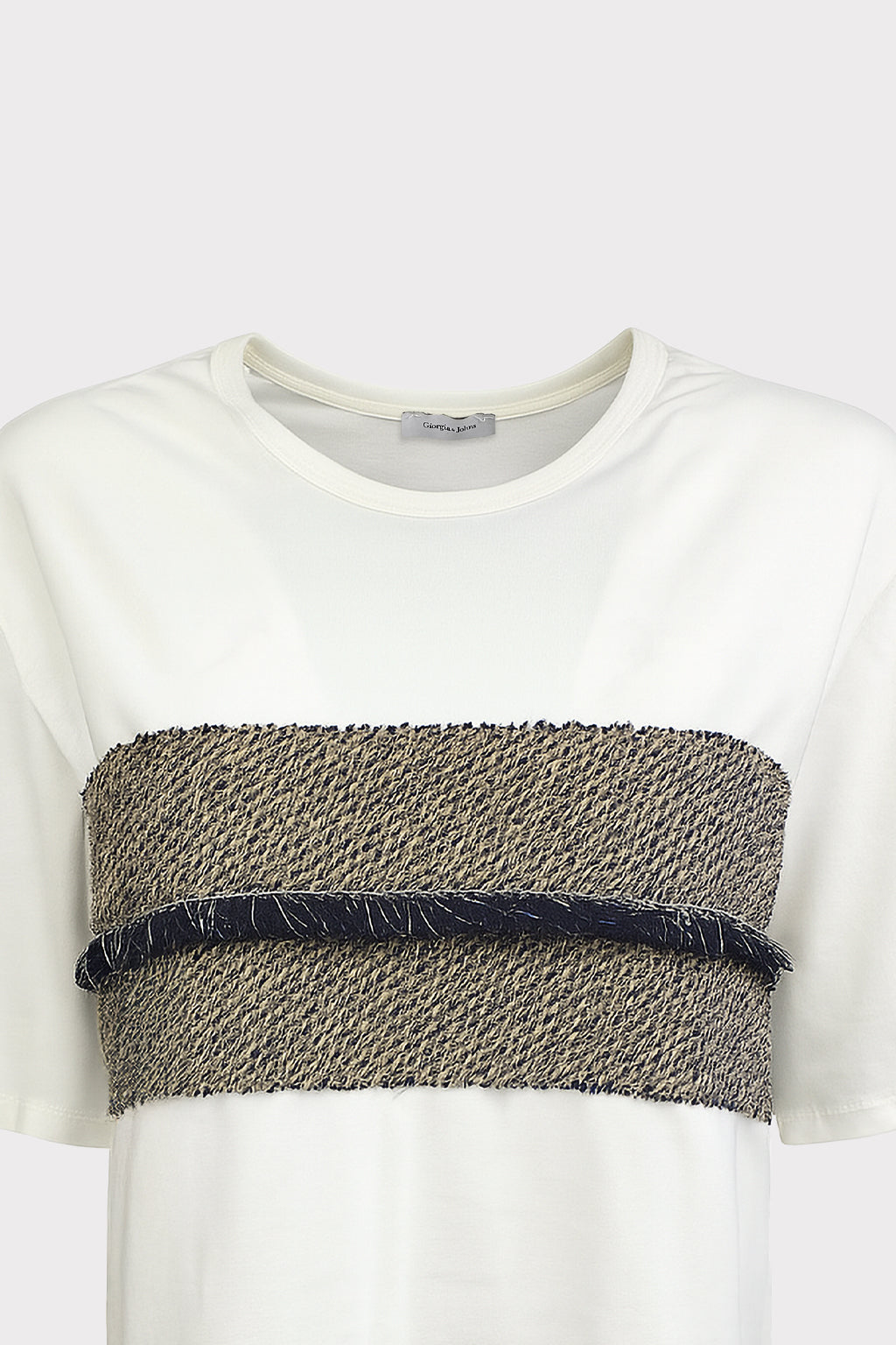 T-Shirt dettaglio righe ondulate