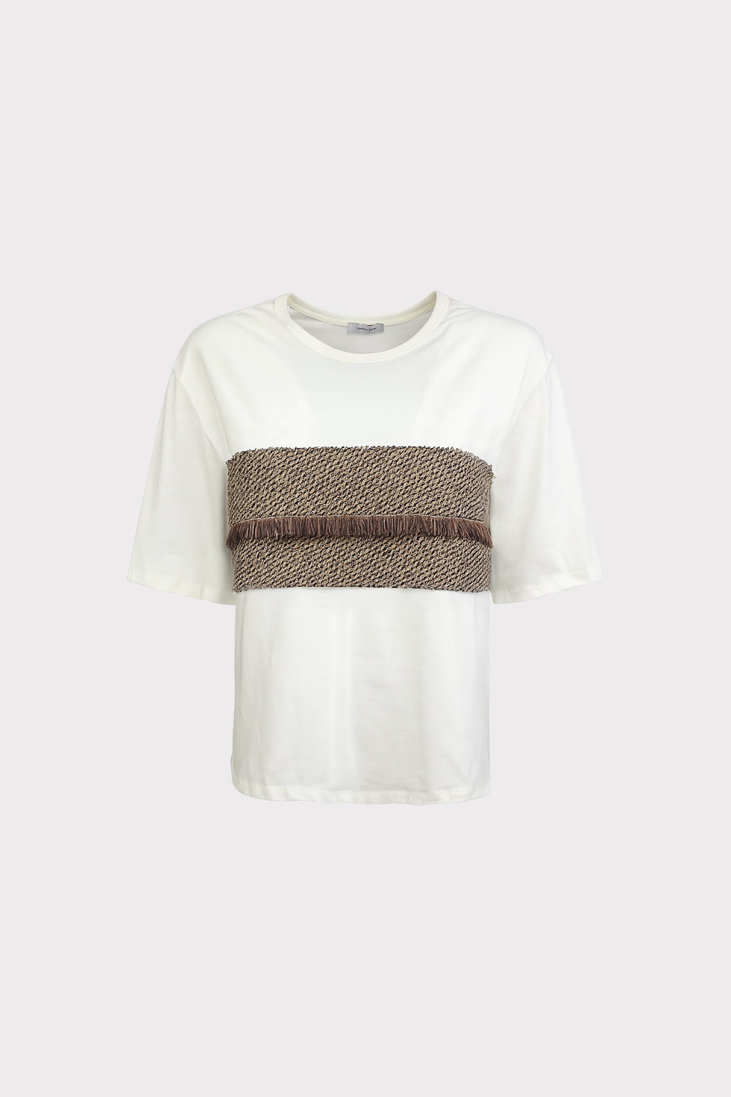 T-Shirt dettaglio righe ondulate