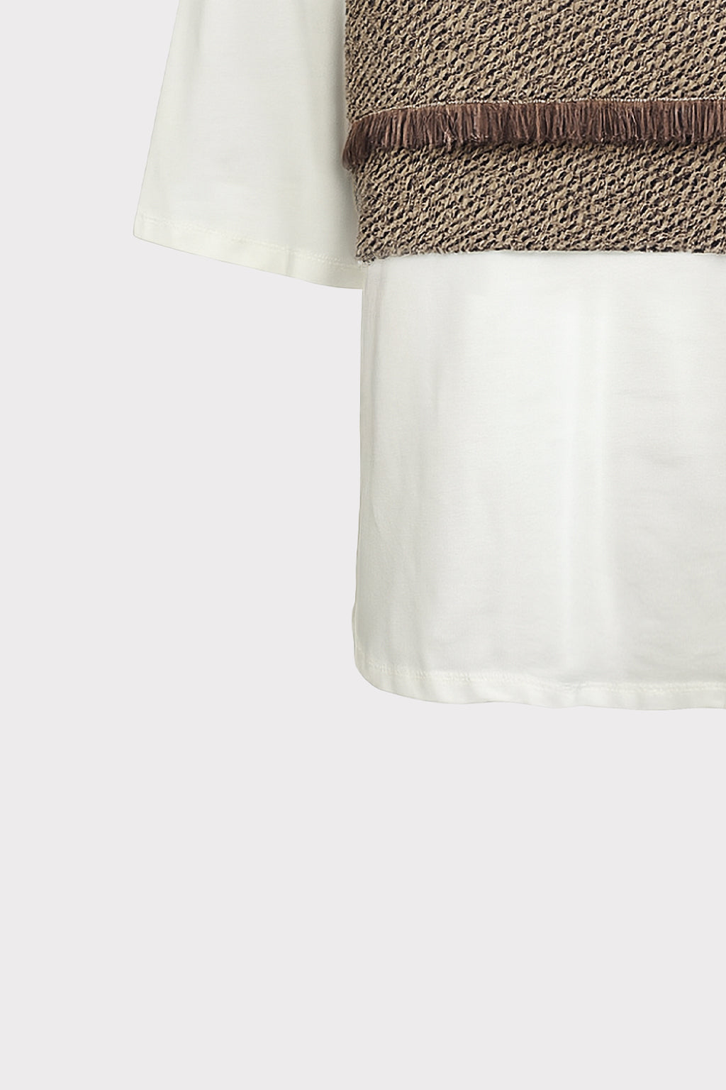 T-Shirt dettaglio righe ondulate