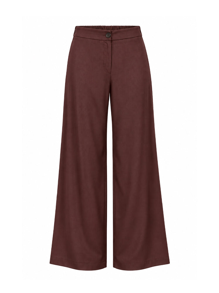 Pantaloni fluidi gamba ampia