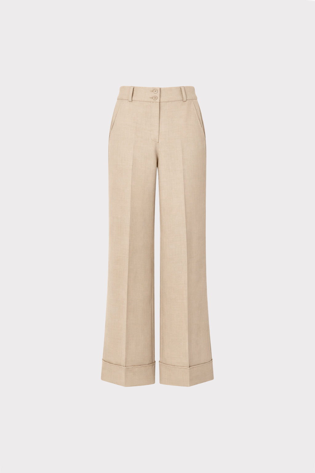 Pantalone ampio con risvolto