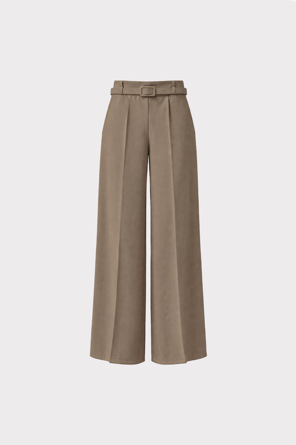 Pantalone gamba dritta con cintura