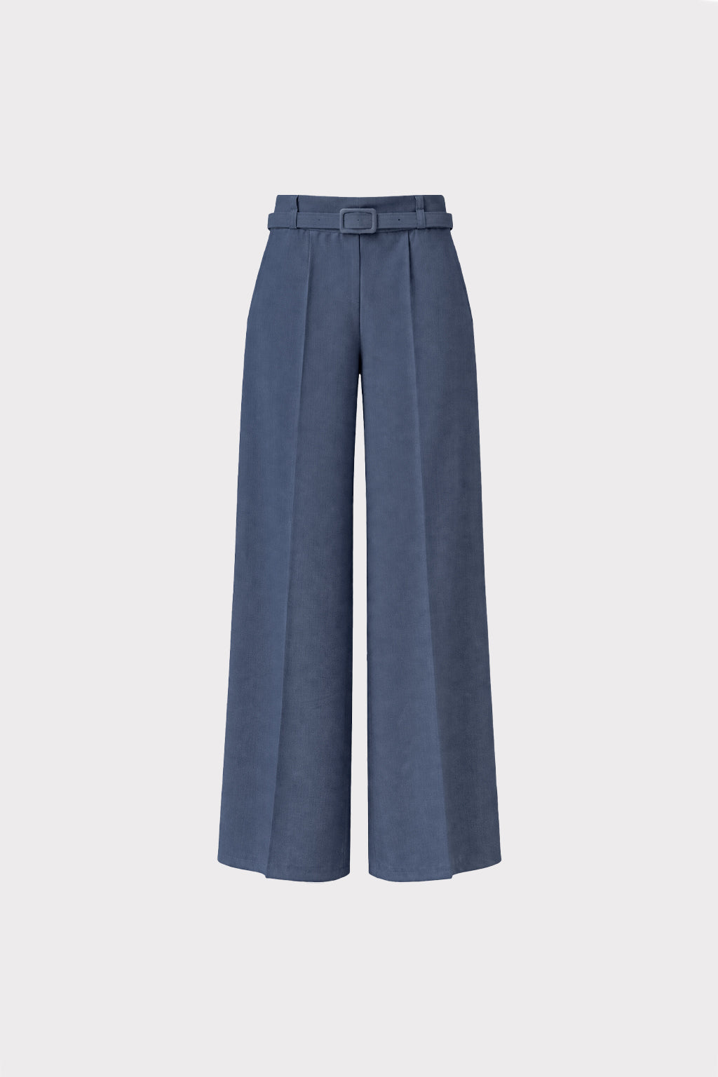 Pantalone gamba dritta con cintura