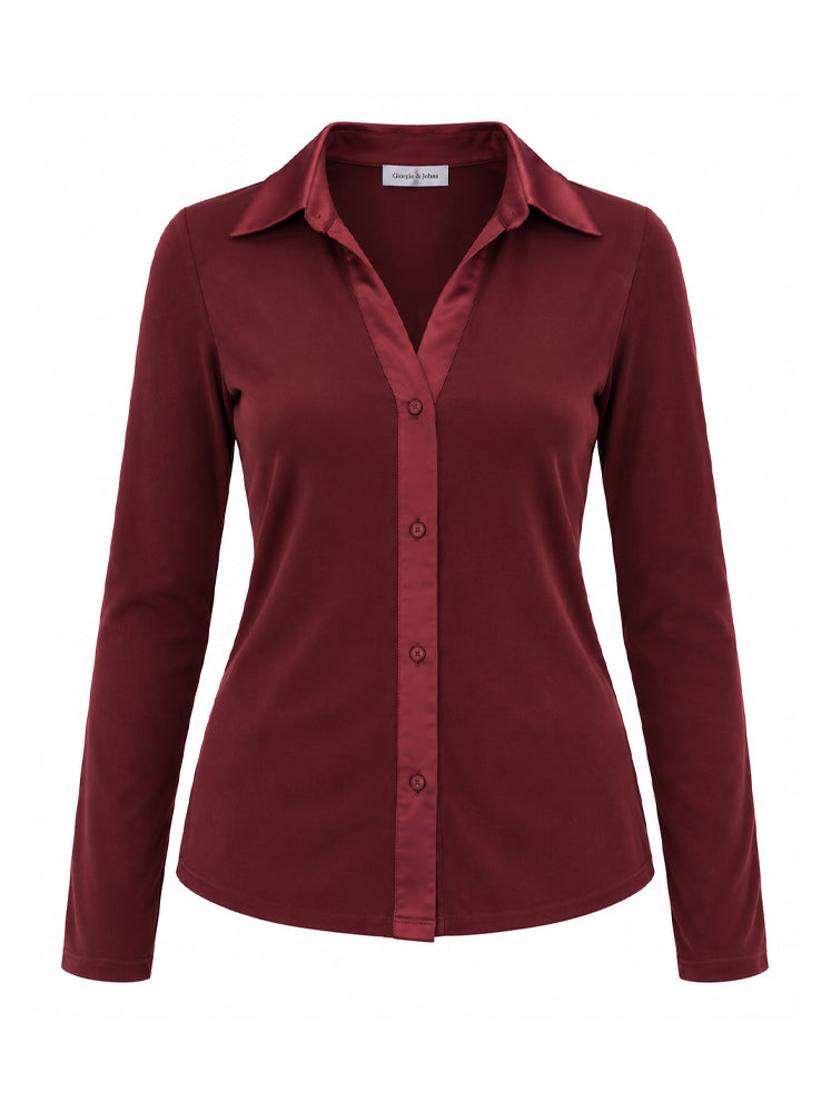 Camicia inserti raso