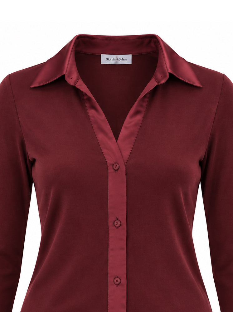 Camicia inserti raso