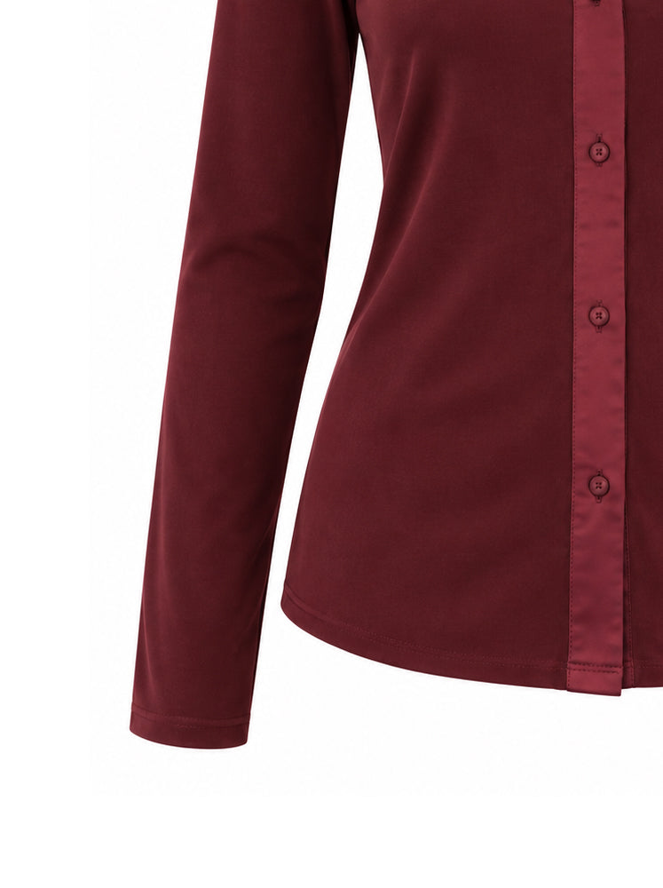 Camicia inserti raso