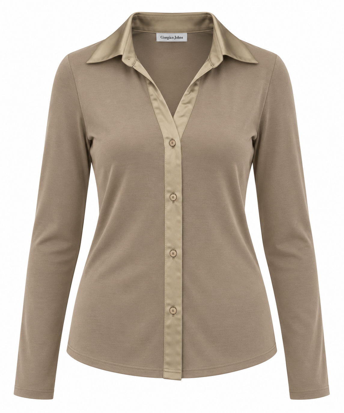 Camicia inserti raso