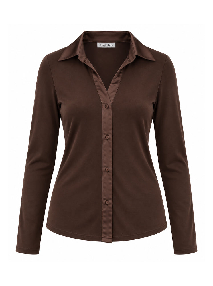 Camicia inserti raso