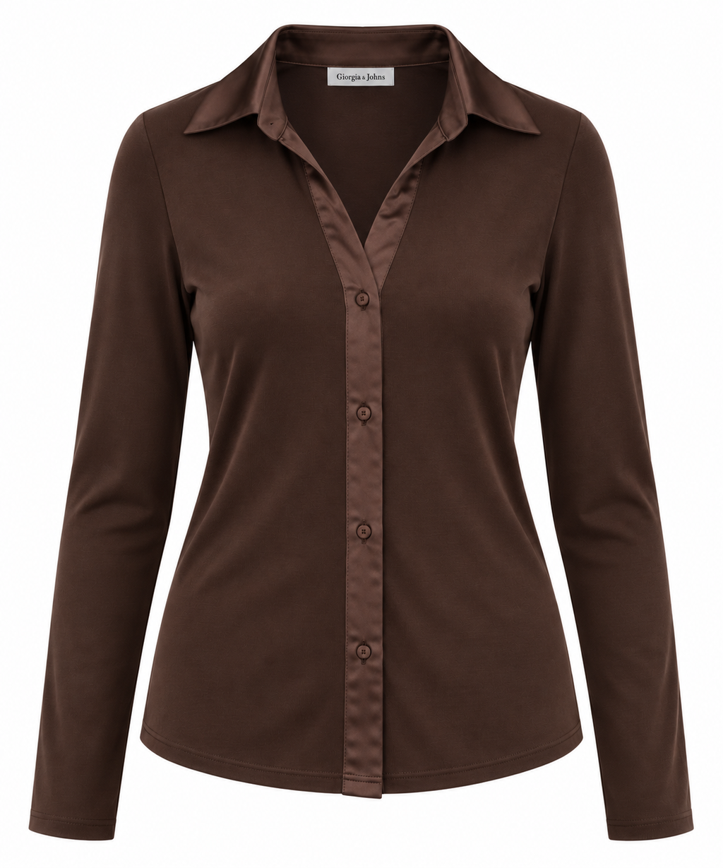 Camicia inserti raso