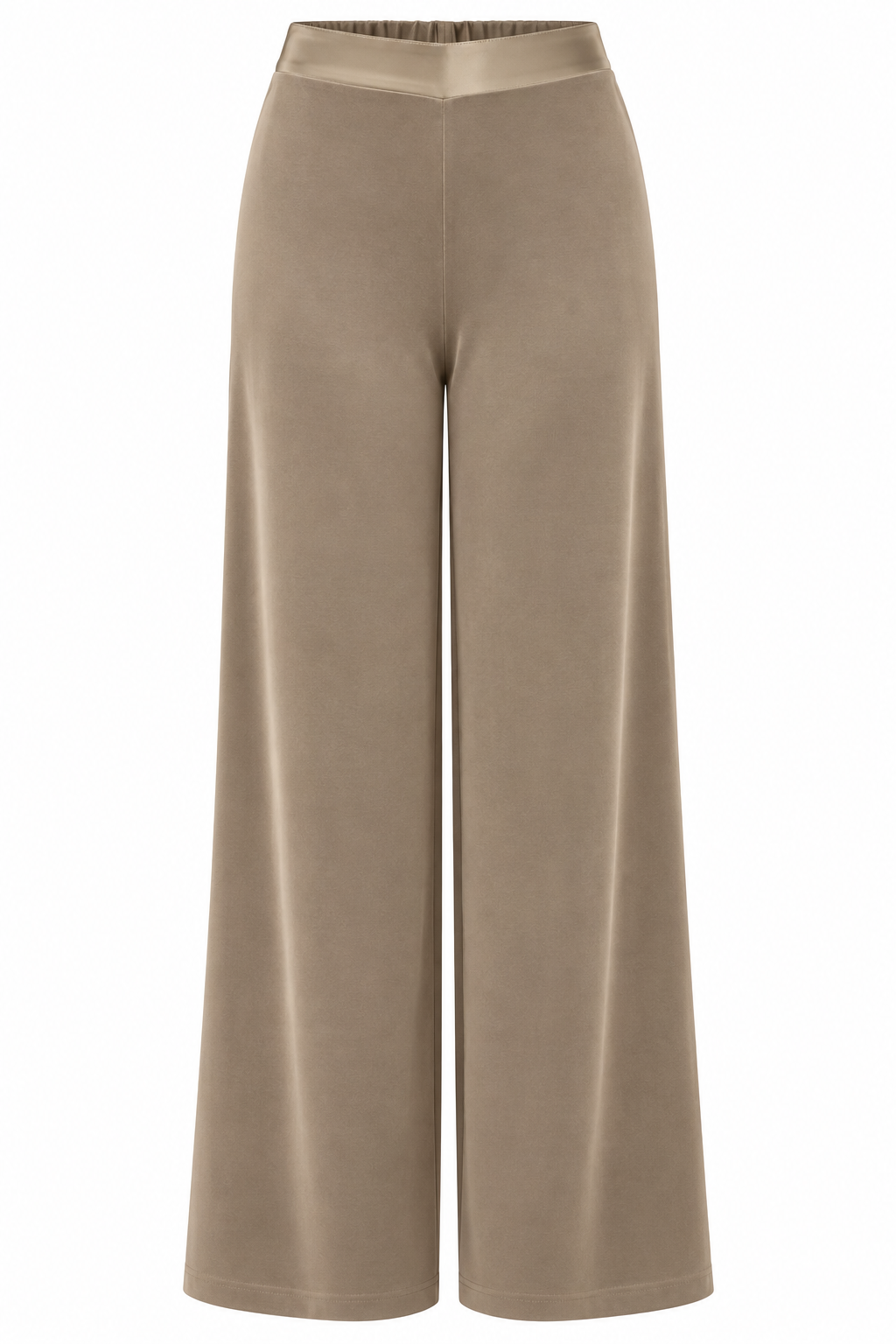 Pantaloni palazzo inserti raso