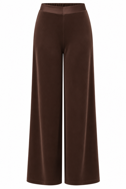Pantaloni palazzo inserti raso