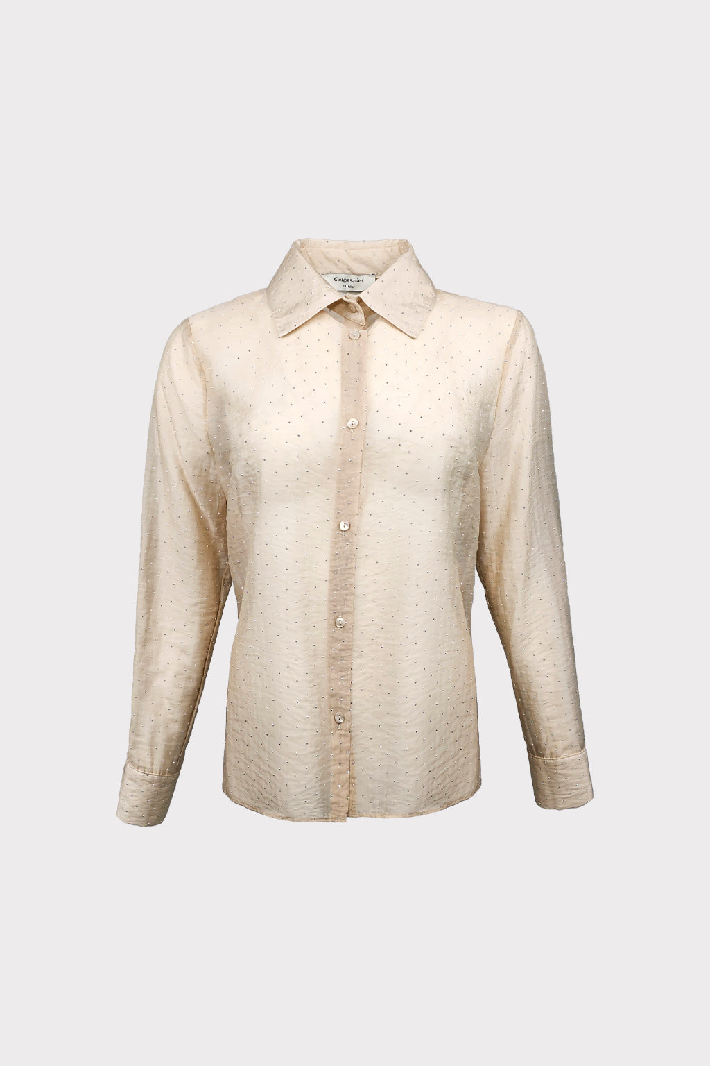 Camicia tessuto strass