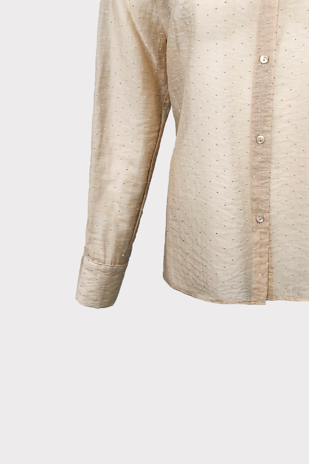 Camicia tessuto strass