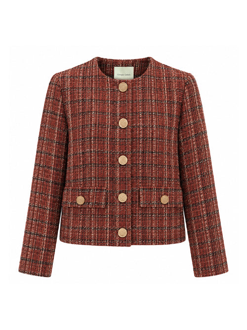 Giacca corta in tweed