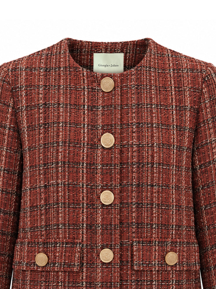 Giacca corta in tweed