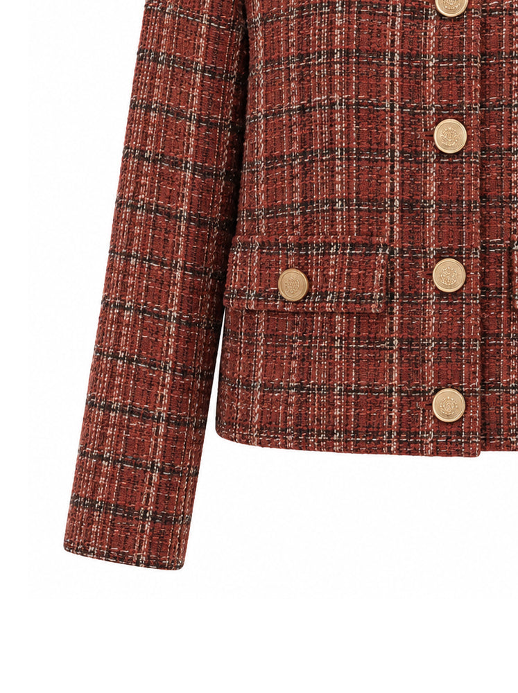 Giacca corta in tweed