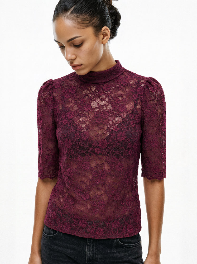 Blusa in pizzo