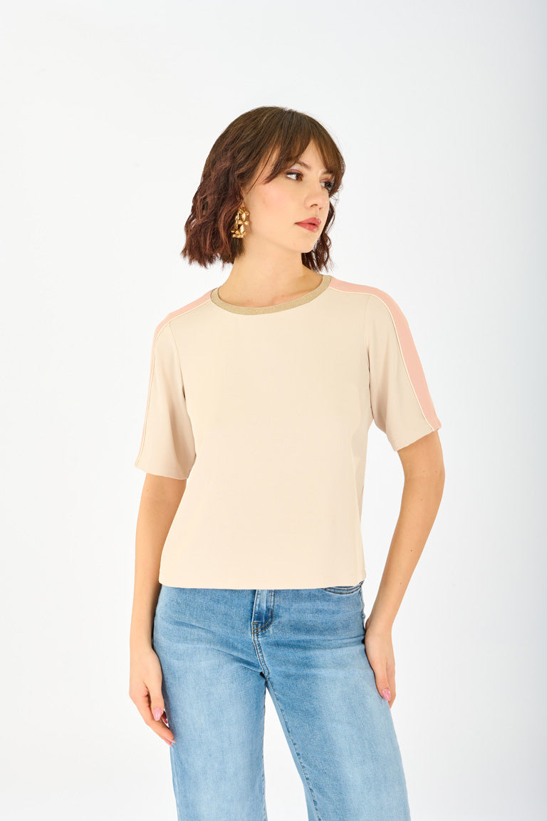 Maglia banda laterale e piping