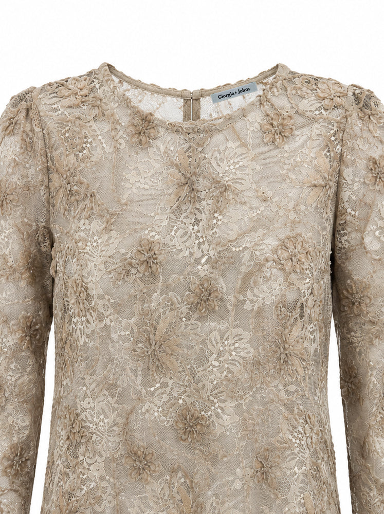 Blusa ricami a rilievo