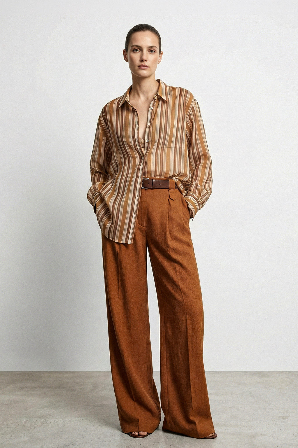 Camicia stampa righe