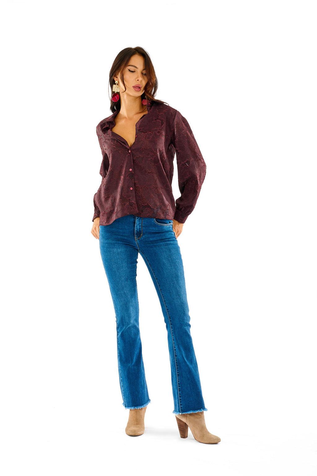 Jeans orlo sfrangiato