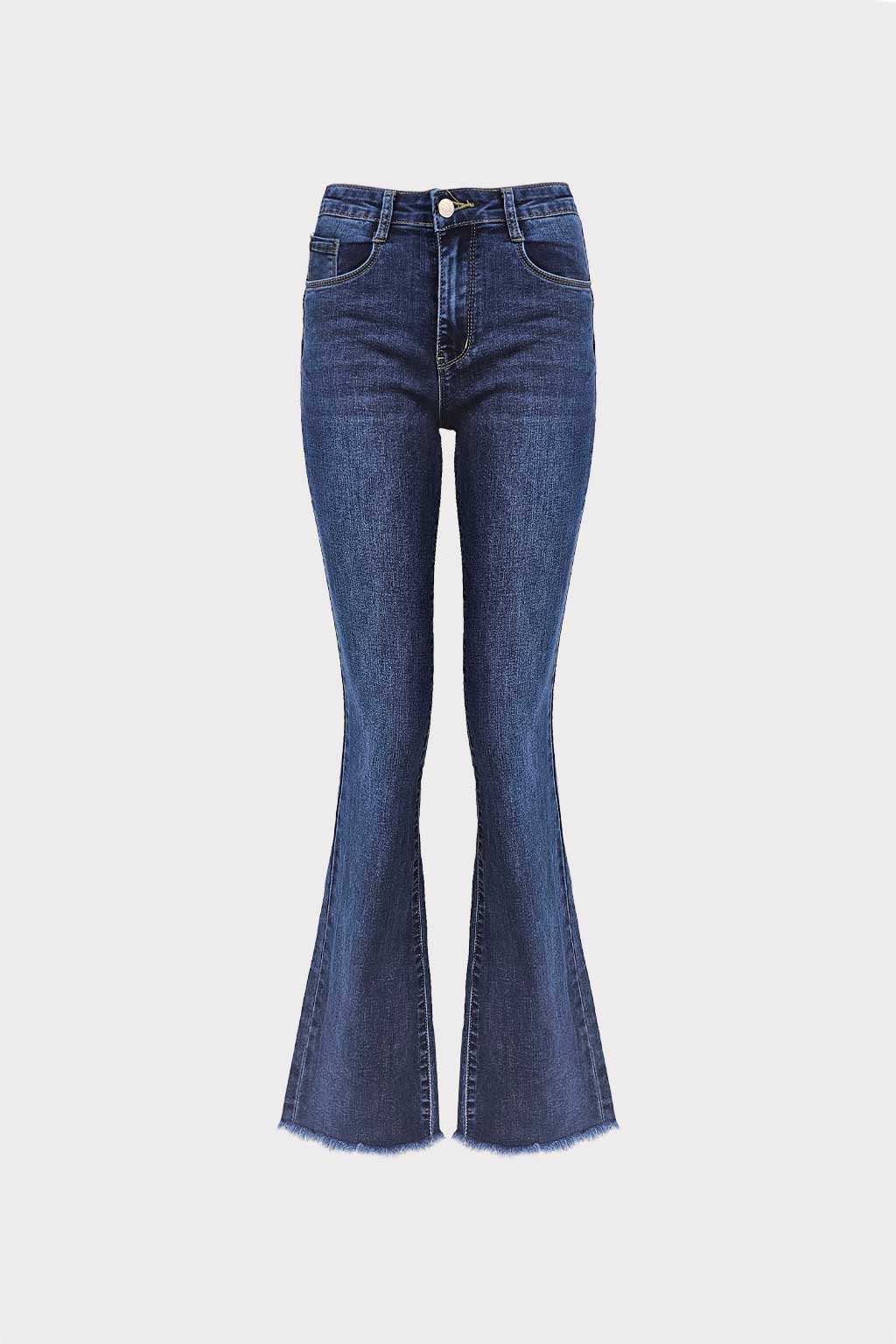 Jeans orlo sfrangiato