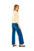 Jeans bottoni laterali